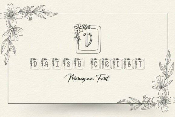 Daisy Crest: A Charming Hand-Drawn Font for Elegant Designs