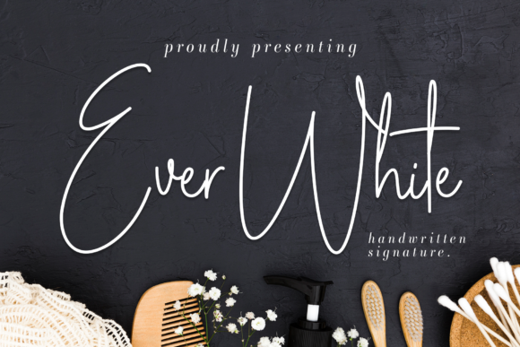 Discover Ever White: An Elegant Monoline Script Font