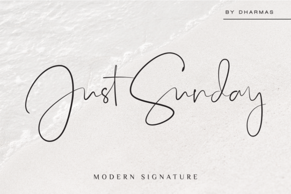Discover the Charm of the Just Sunday Script Font