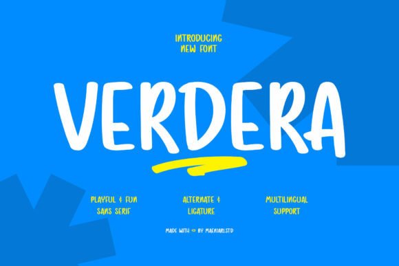 Discover the Whimsical Charm of the Verdera Font