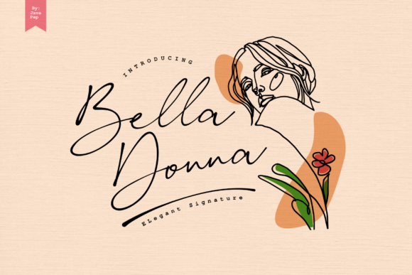 Elegant Typography: The Bella Donna Handwritten Font