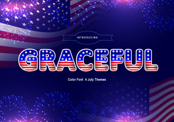 Graceful: A Festive Font for Patriotic Designs