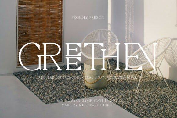 Greethen: Modern Serif Font with Architectural Strength