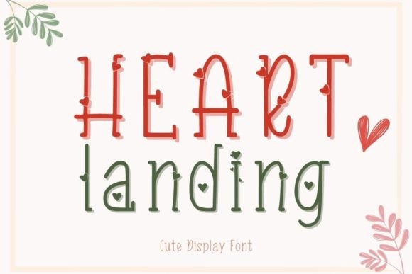 Heart Landing: A Sweet Handwritten Font for Your Designs