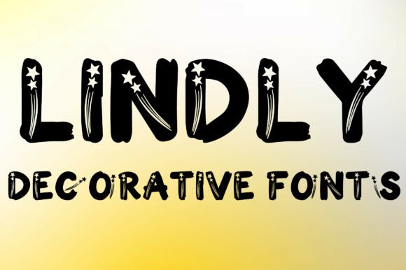 Lindly Decorative Stars Style Fonts: A Celestial Choice