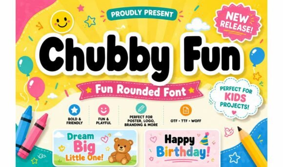 Meet Chubby Fun: Your Go-To Font for Joyful Design