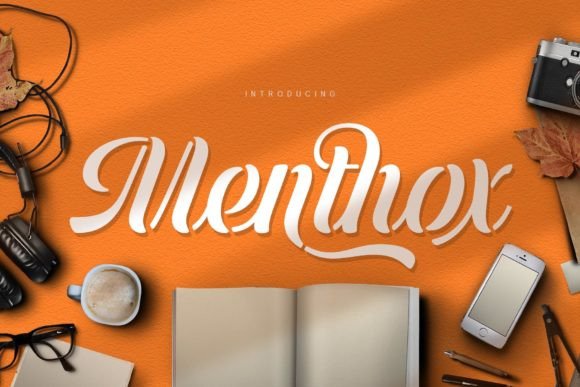 Menthox: A Stencil-Script Font for Bold Creativity