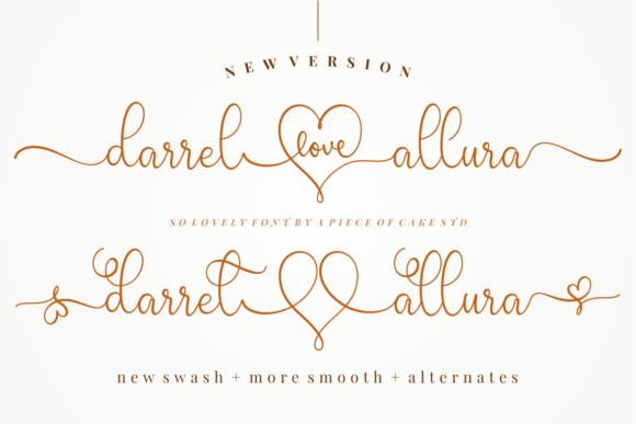 New Darrel Allura: Elegant Script for Creative Designs