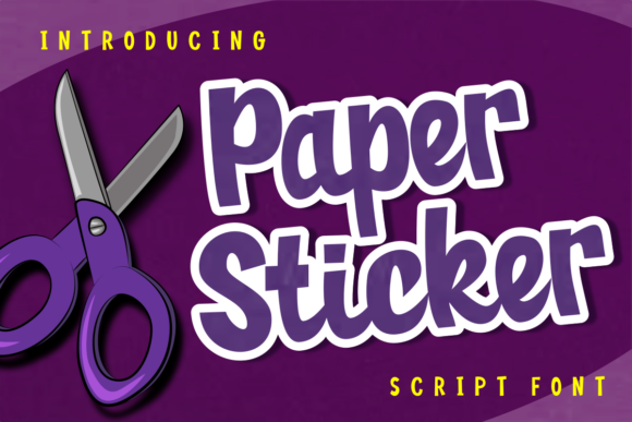 Paper Sticker: A Handcrafted Font for Creative Projects