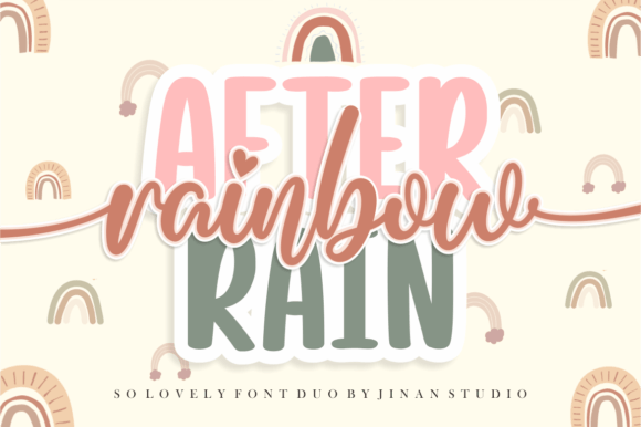 Rainbow After Rain Duo: A Stylish and Delicate Font