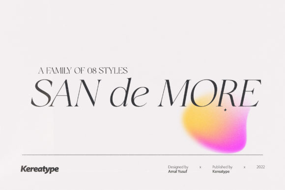 San De More: An Elegant Serif Font for Modern Design