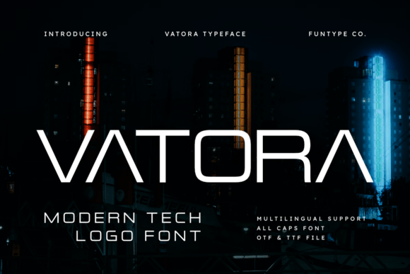 Vatora: A Bold Typeface for Modern Tech & Branding