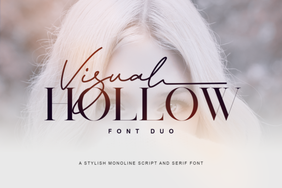 Visual Hollow: A Spectacular Duo Font for Creative Design
